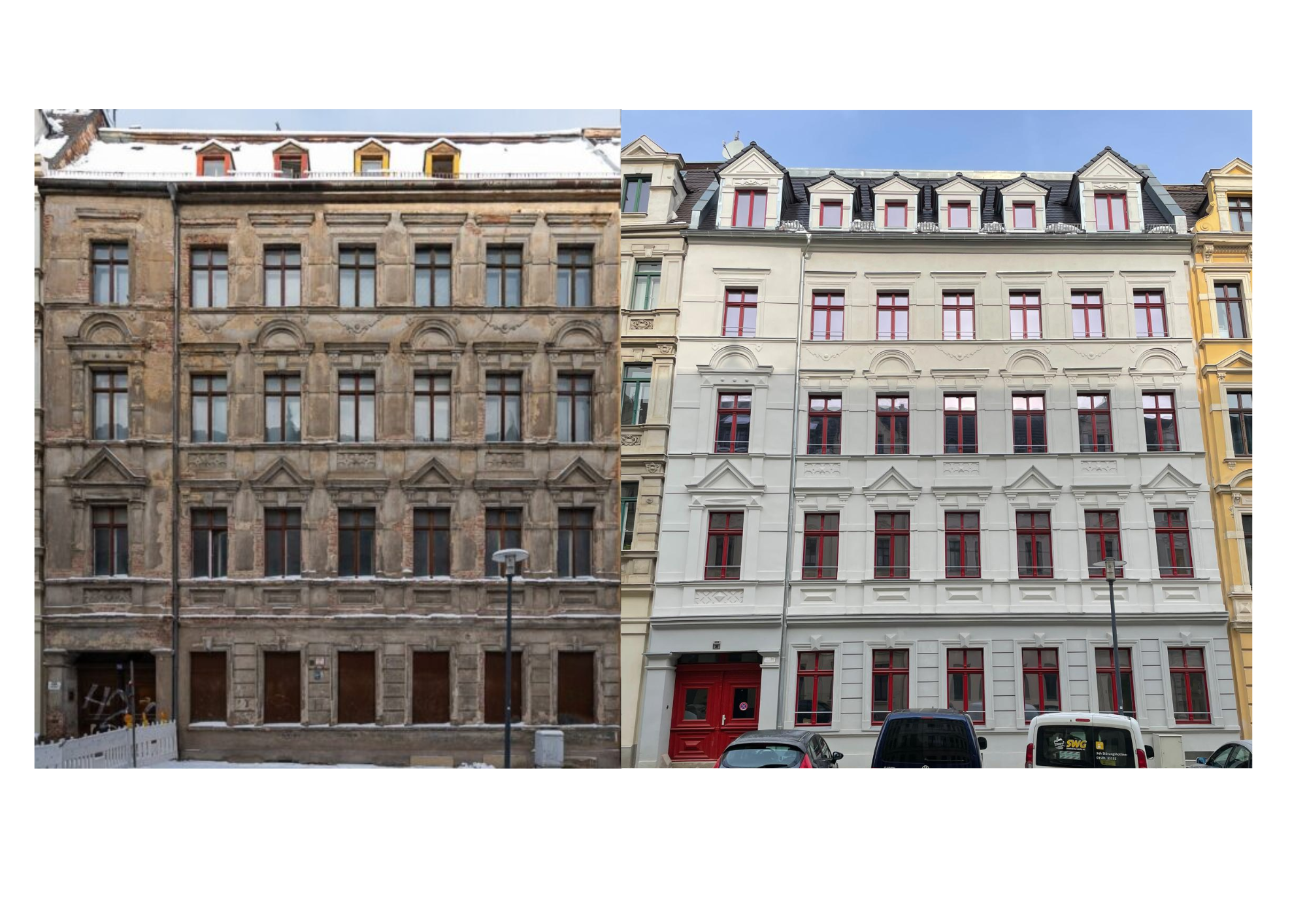Vorher-Nachher-Sanierung von LK38 Görlitz